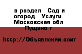  в раздел : Сад и огород » Услуги . Московская обл.,Пущино г.